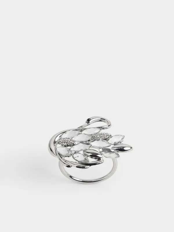 Кольцо для салфеток, Лебедь в кристаллах, Swan, image-2