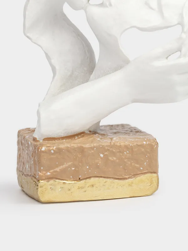 Мүсінше, 8х12 см, полирезин, сүт түстес, Сүйіс, Baise, image-4