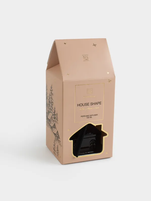 Хош иісті диффузор, 100 мл, қоңыр, Pine Amber Sugar, Үй, House shape, image-4