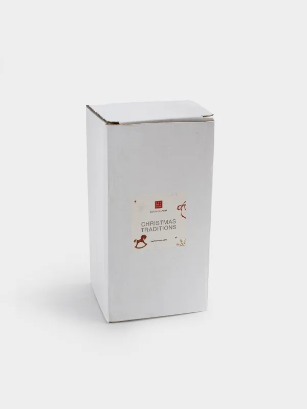 Мүсінше, музыкалық, 15 см, бұрамалы, керамика, Шырша жанындағы аю мен жылқы, Christmas traditions, image-5