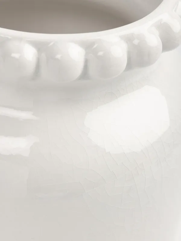 ЖИЫНТЫҚТАМА Кашпо, 21 см, керамика, сүт түстес, Festive mood, image-3