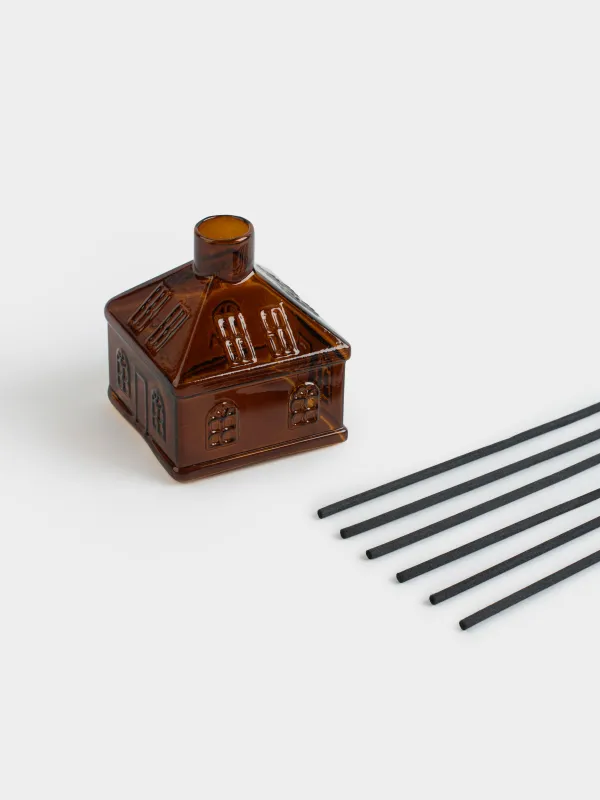 Хош иісті диффузор, 100 мл, қоңыр, Pine Amber Sugar, Үй, House shape, image-2