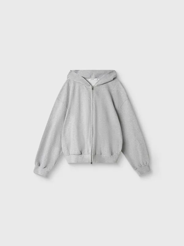 Әйелдерге арналған бүржейде, өлшемі XS-S, сыдырмалы, капюшоны бар, мақта/полиэстер К, сұр, Blanca, image-4