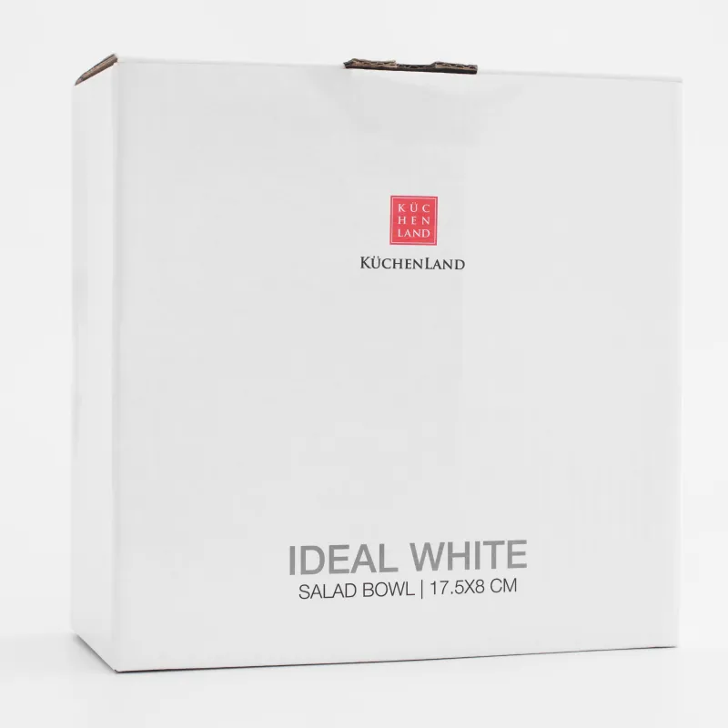 Салатник, 18х8 см, 1,2 л, фарфор F, белый, Ideal white, image-4