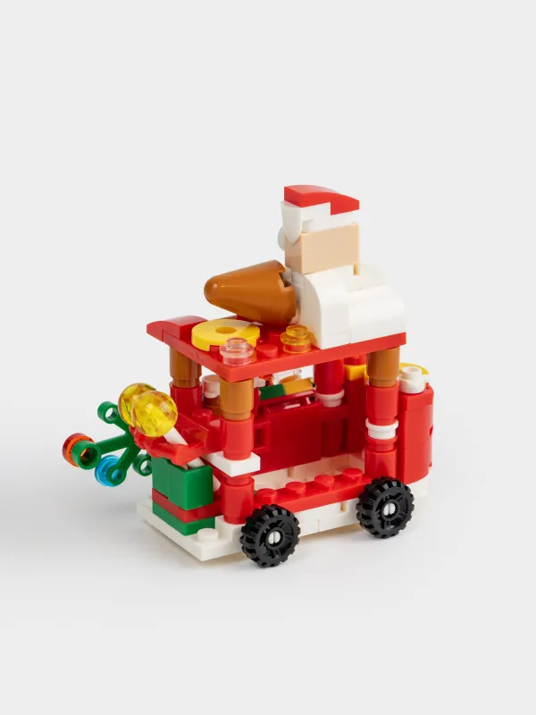 Конструктор, 10х8 см, 108 деталей, пластик, цветной, Рождественский прилавок, Hobby kids, image-3