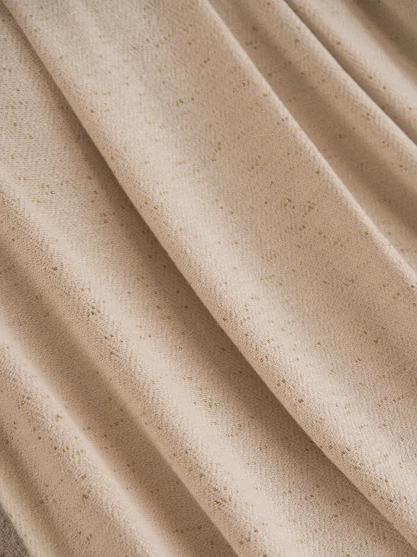 Жамылғы, 130x170 см, шашағы бар, мақта/люрекс, сарғыш, Зигзаг, Strike, image-4