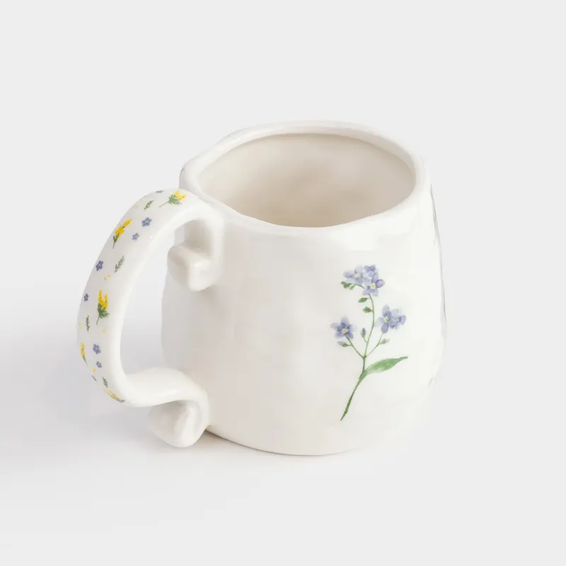 Кружка, 530 мл, Мимоза и незабудка, Crumple flower, image-1