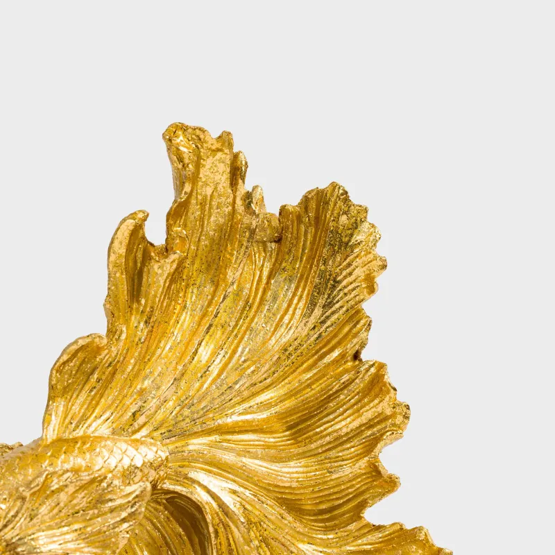 Мүсінше, 20 см, полирезин, алтын, Балық, Goldfish, image-2