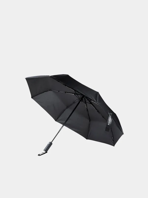 Зонт, 58/33 см, складной, автоматический, эпонж, черный, Rainy, image-3