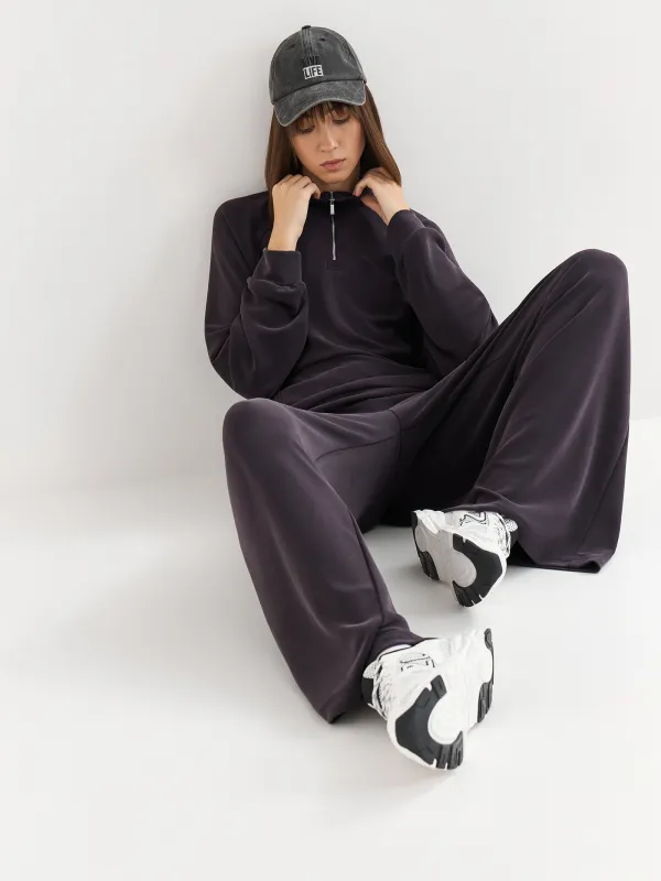 Әйелдер шалбары, өлшемі L, модал/полиэстер/эластан, қоңыр, Alice, image-6