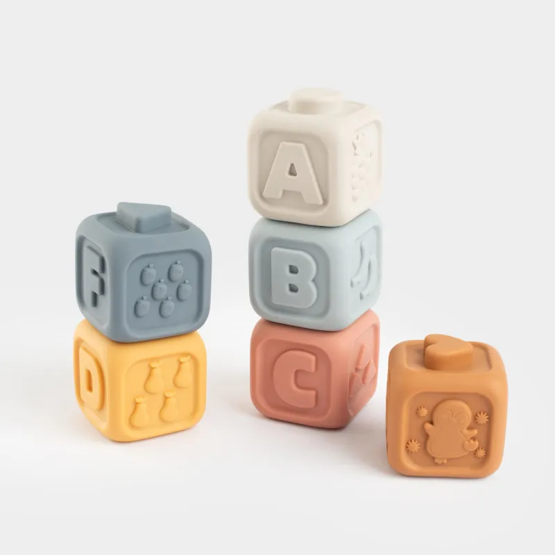 Ойыншық-сұрыптаушы, 6х6 см, 6 зат, дамытушы, ПВХ, түрлі-түсті, текшелер, Kiddy, image-6