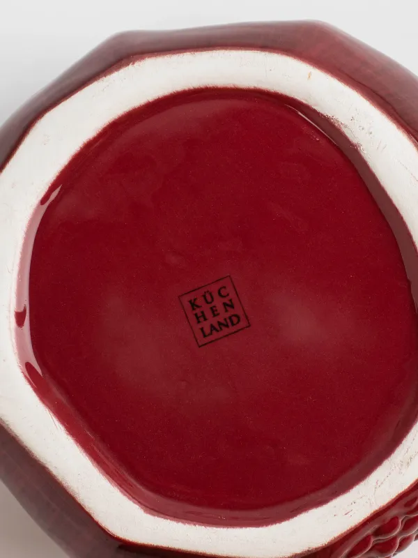 Пиала, 15х6 см, керамика, бордово-золотистая, Гранат, Pomegranate, image-4