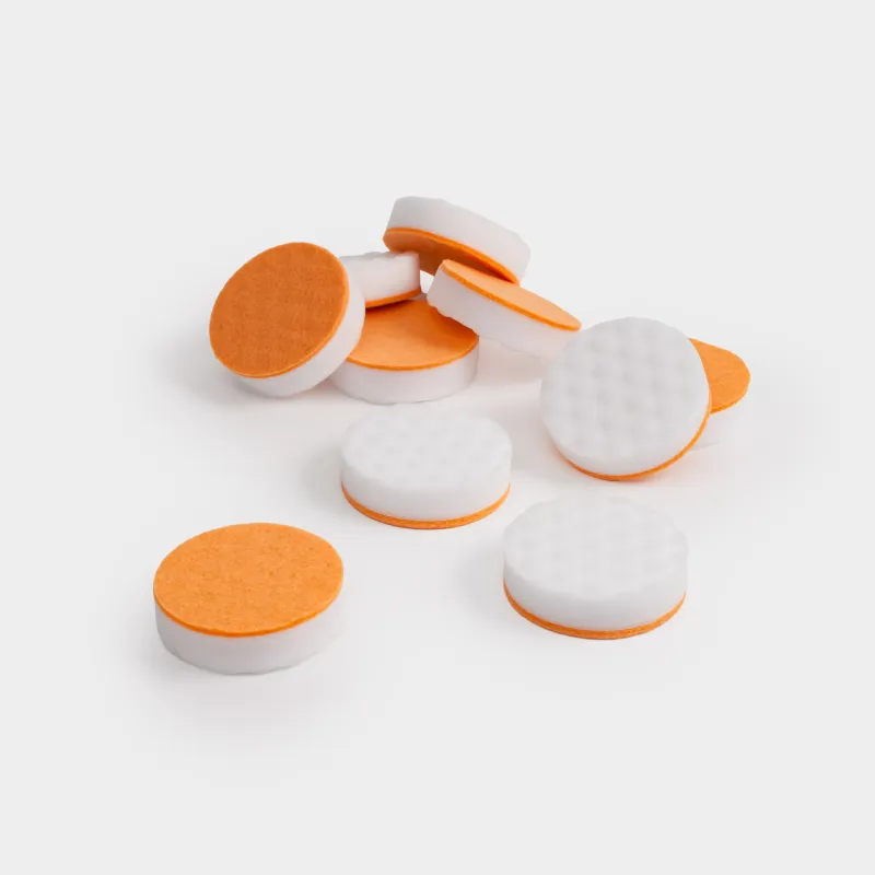 Ақ аяқ киім мен табанды тазалауға арналған губка, 6 см, 10 дана, меламин / абразив, ақ-сарғылт-қоңыр, Clean, image-3