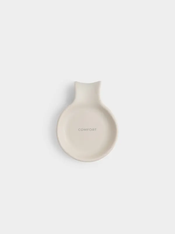 Қасық тұғыры, 16 см, керамика, сүт түстес, Milk kitchen, image-0