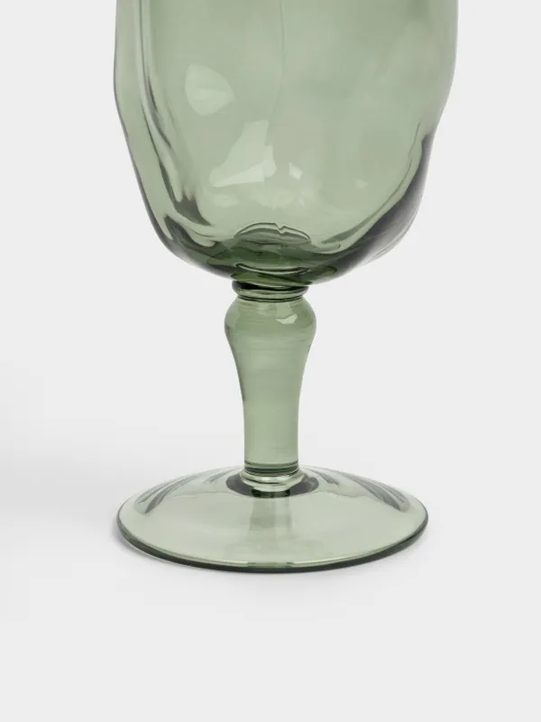 Шарап бокалы, 350 мл, шыны Р, сұр, Мыжылған әсер, Crumple color, image-3