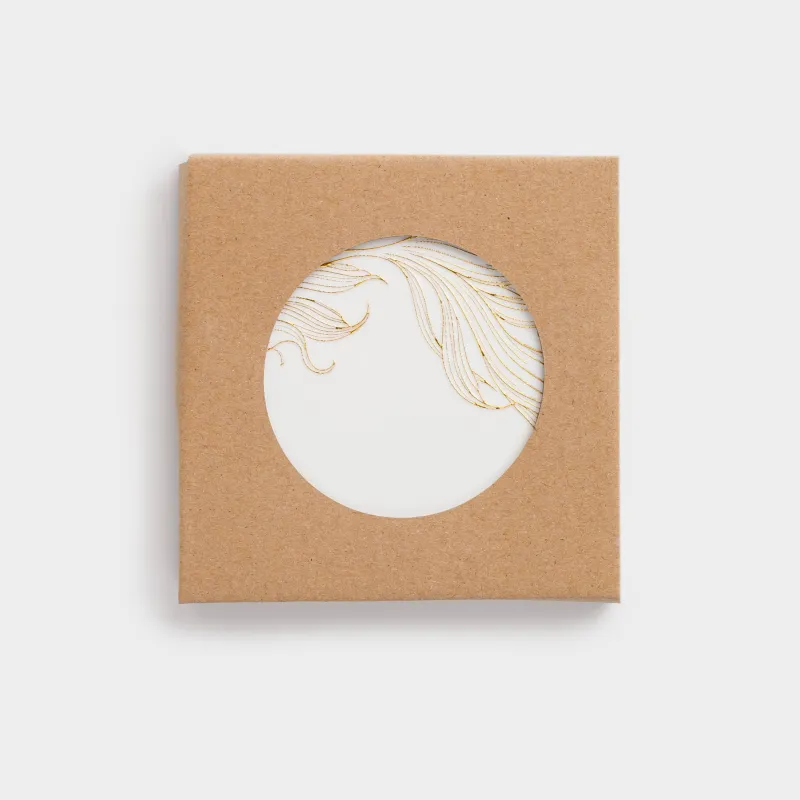 Саптыаяқ тұғыры, 11 см, дөңгелек, керамика/тығын, ақ, Балық, Goldfish, image-4