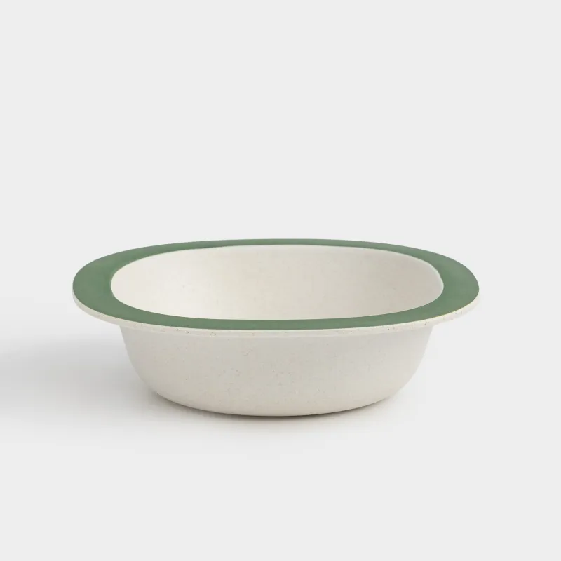 Сорпа тәрелкесі, балаларға арналған, 14х4 см, бамбук, жасыл, Шыршасы бар жылқы, Little horse