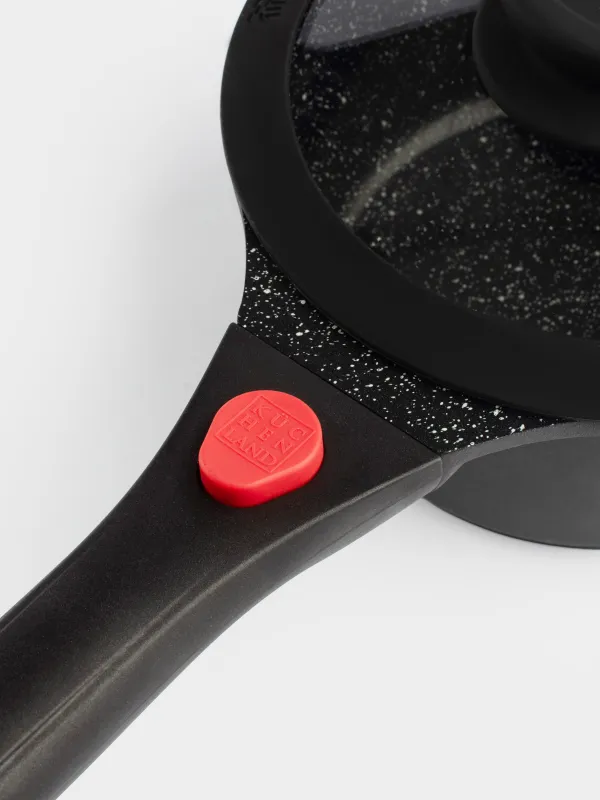 Шөміш, 16 см, 1,5 л, қақпағы бар, алынбалы тұтқасы, қапталған, алюминий, Solution Red 2, image-7