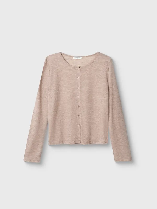 Әйелдер кардиганы, үйге арналған, өлшемі S, полиэстер/вискоза, құмды, Amelie, image-7