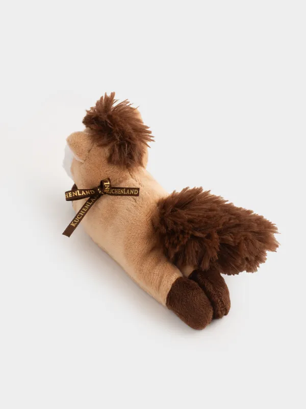 Магнит, 13 см, жұмсақ, полиэстер, сарғылт-қоңыр, Жылқы, Horse cute, image-2