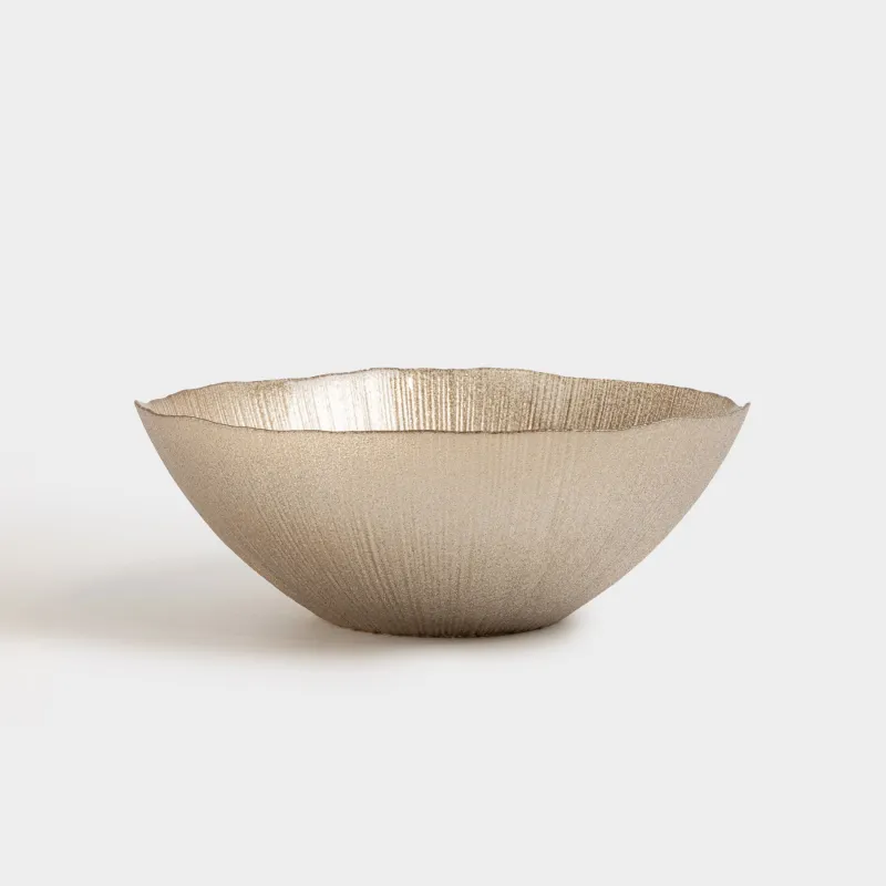 Салат ыдысы, 24х9 см, 1,7 л, шыны, шампан, Angle