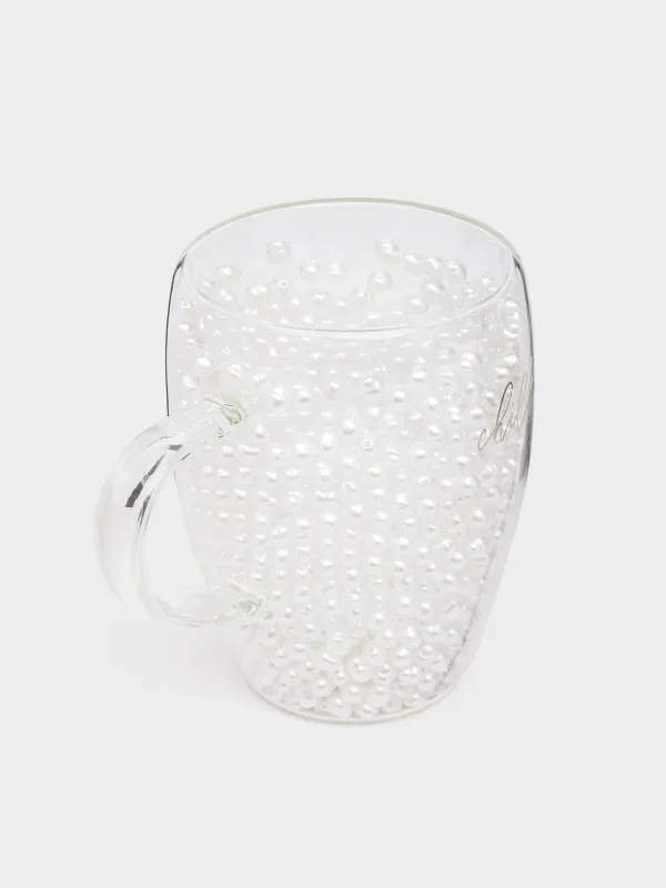 Саптыаяқ, 330 мл, пластик қолданылған шыны, ішінде інжу-маржаны бар, Дизайн, Air decor, image-2