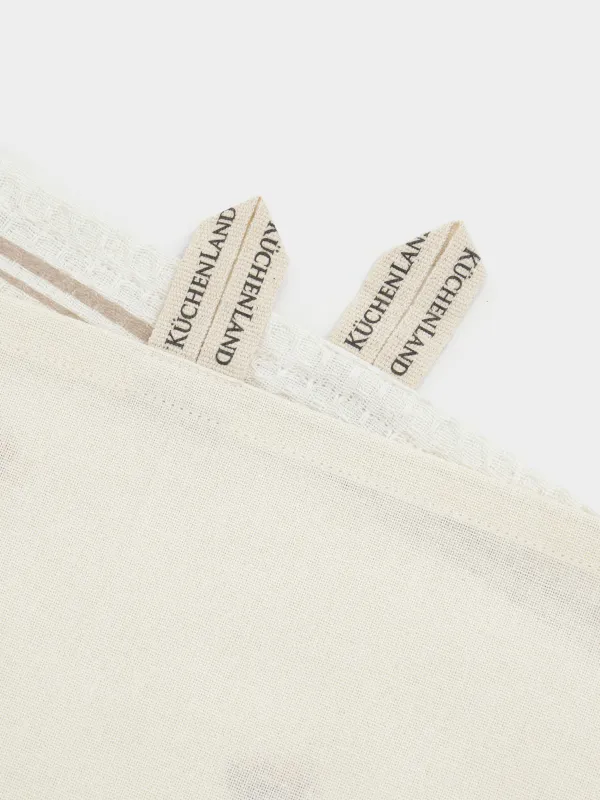 Полотенце кухонное, 40х60 см, 2 шт, хлопок, бежевое, Кролик и цыплята, Natural Easter, image-1