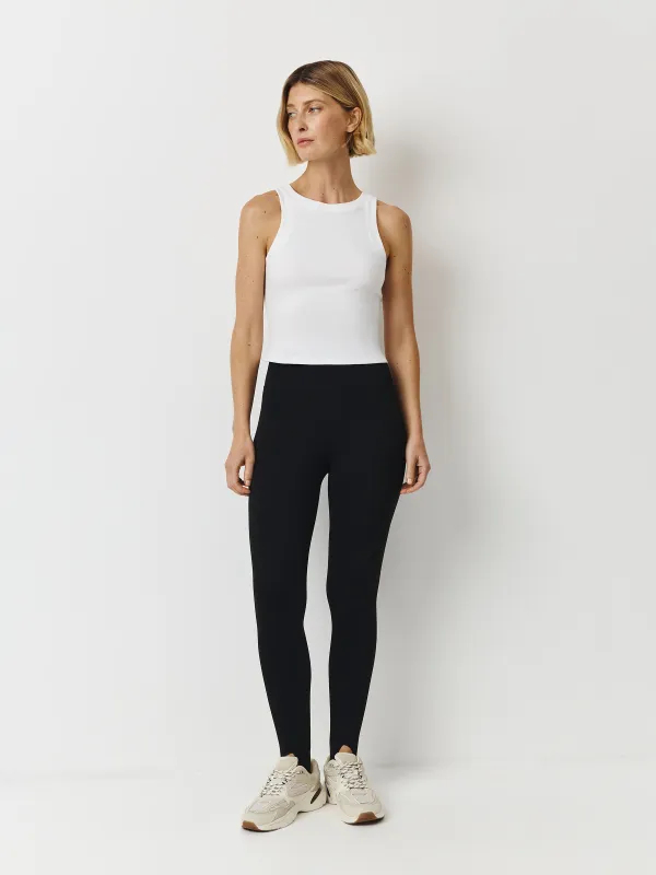 Әйелдер леггинстері, спорттық, size M, жолақтары бар, полиэстер/эластан, қара, Rayssa, image-0