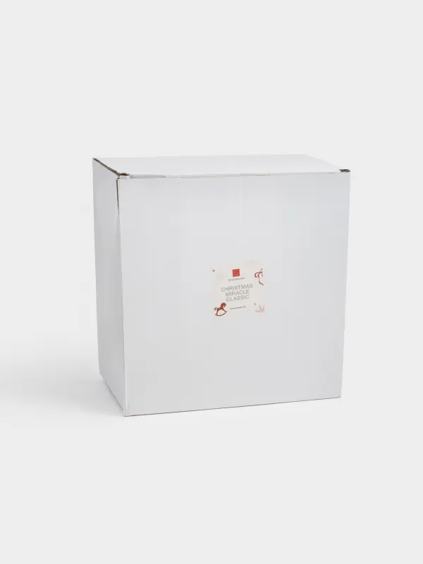 Менажница, с декором, 22х11 см, 4 отд, керамика, бело-красная, Лошадка-качалка, Christmas miracle classic, image-5