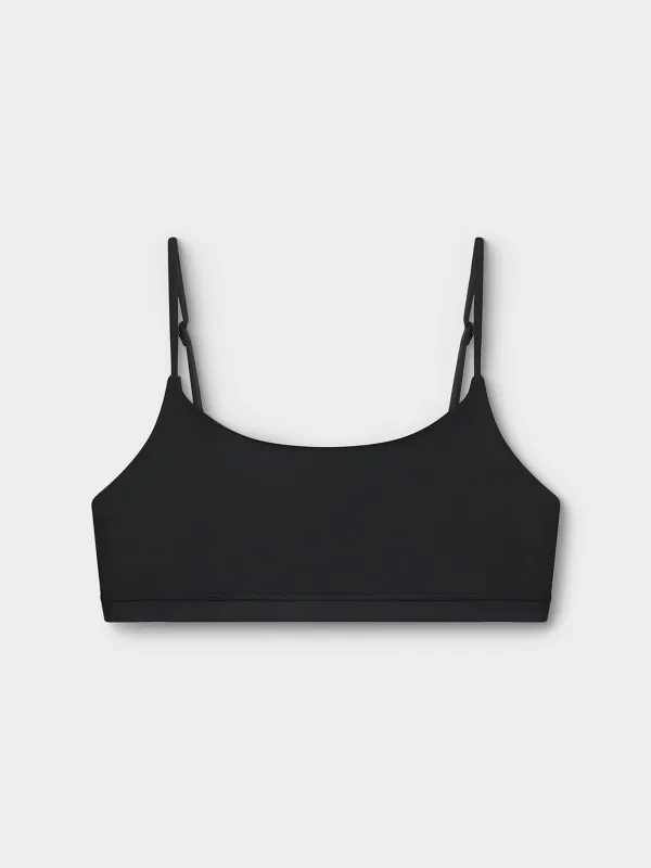 Топ бра, өлшемі L, белдіктері бар, полиамид/эластан, қара, Madalena, image-6