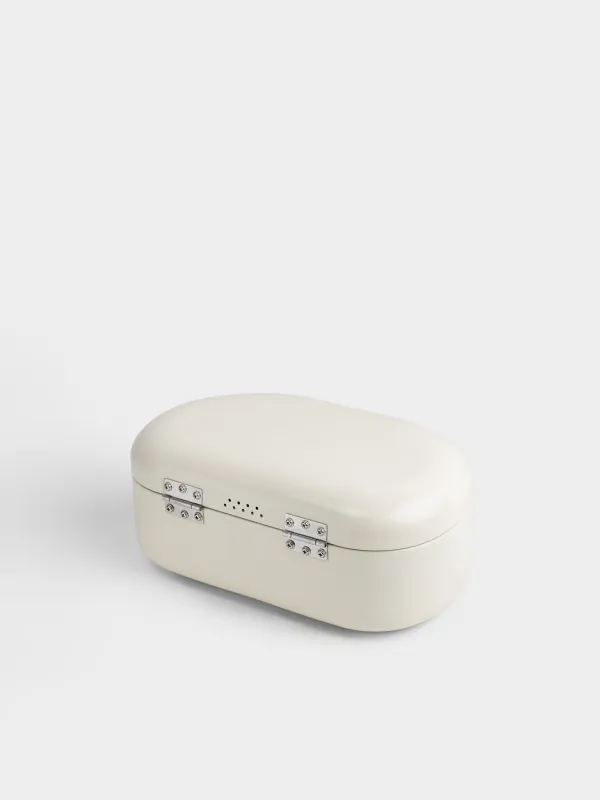 Хлебница, 34x24х14 см, металл/бамбук, овальная, молочная, Milk kitchen, image-4