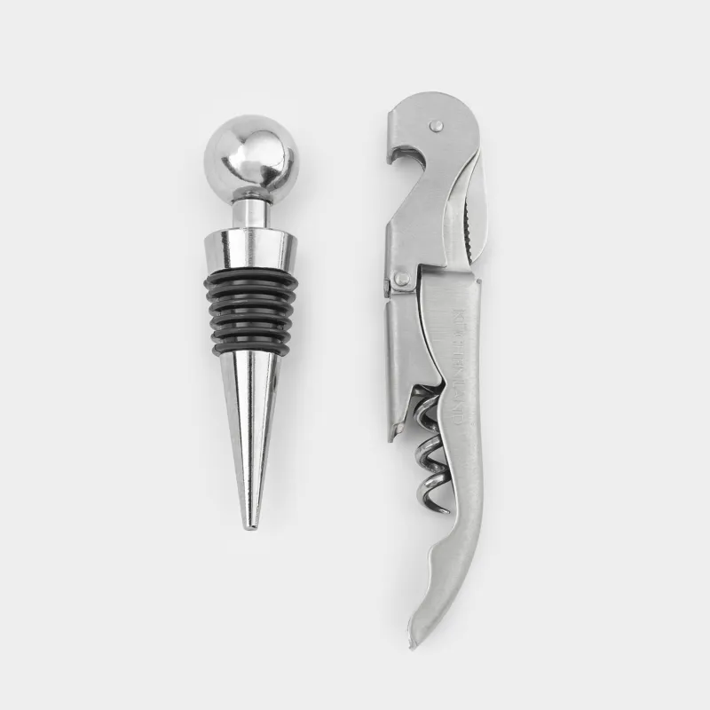 Sommelier жиынтығы, 2 зат, металл/силикон, Matt, Bar