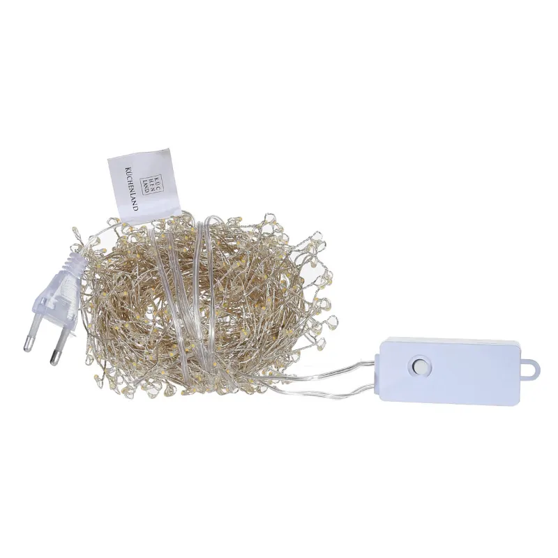 Электр гирляндасы, 10 м, 480 шам, 8 режим, ақ, тамшы, Christmas, image-2