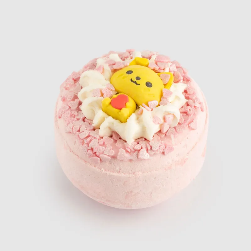 Ваннаға арналған бомба, 130 гр, ойыншығы бар, қызғылт, Тәтті шие, Мысық, Cat, image-3