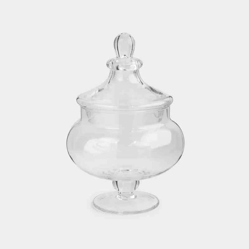 Конфетница, 17х26 см, с крышкой, Clear