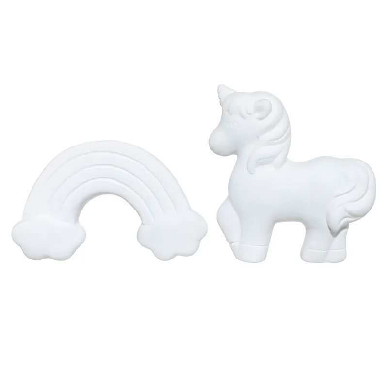 Шығармашылық жинағы, 2 зат, кескіндеме, керамика, Бір мүйiздi және кемпірқосақ, Unicorn, image-1