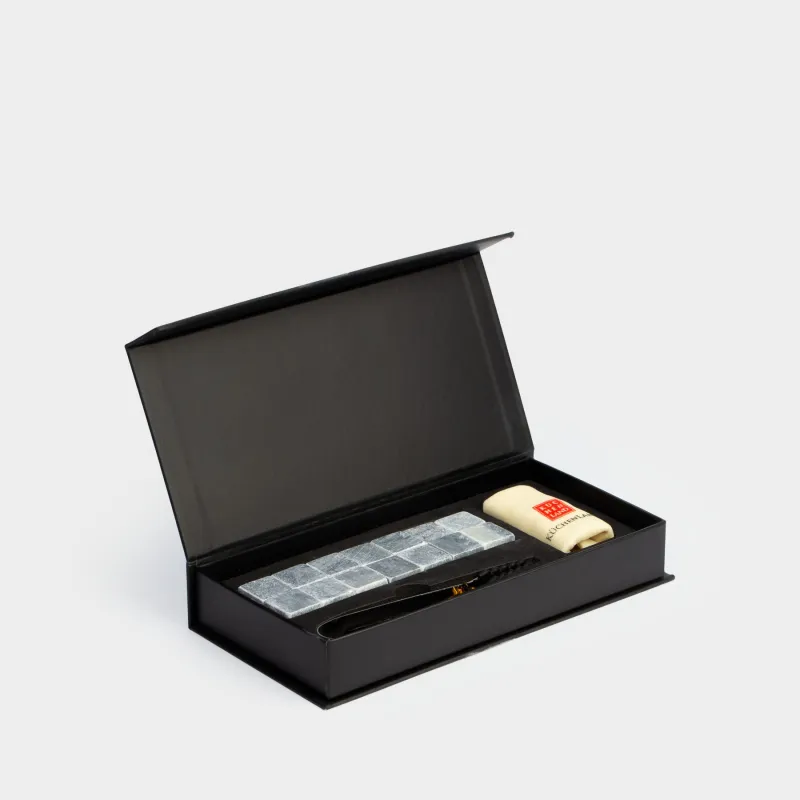 Набор кубиков для охлаждения напитков, 16 пр, с щипцами, стеатит/сталь, BAR