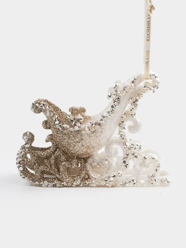 Шырша ойыншығы, 10 см, пластик, шампан, шана, Figure sparkle, image-2