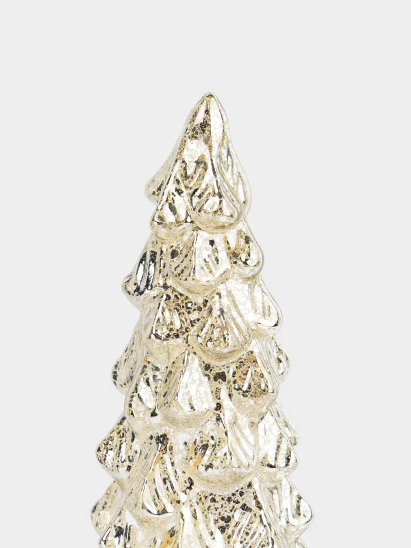 Статуэтка с подсветкой, 34 см, вращающаяся, Ель, Champagne style, image-2