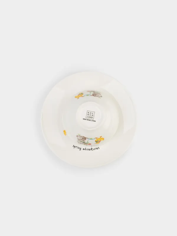 Ыдыс-аяқ жинағы, балаларға арналған, 1 адам, 3 зат, фарфор N, ақ, Қоян мен үйрек, Easter Kids, image-3