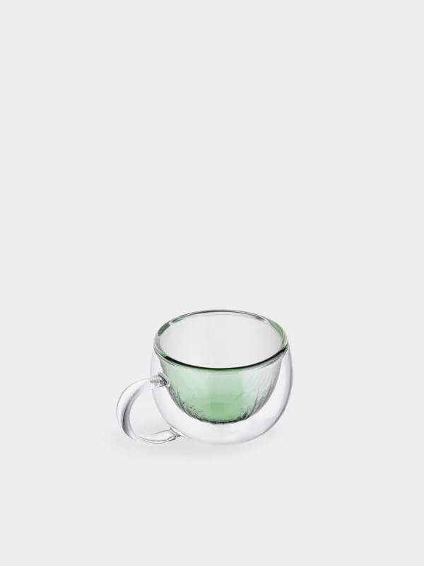 Кружка, 300 мл, 2 шт, стекло Б, зеленая, Air color, image-2