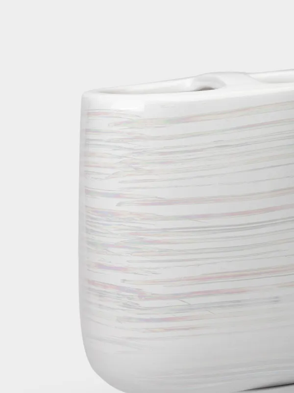 Стакан для зубных щеток, 11 см, керамика, белый, перламутр, Odyssey, image-2