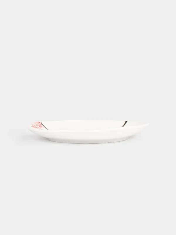 Тарелка закусочная, 21 см, фарфор N, бело-золотистая, Пожелание, Revival, image-2