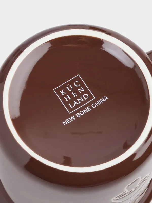 Саптыаяқ, 370 мл, фарфор N, қоңыр, Саңырауқұлақ, Colors autumn, image-3