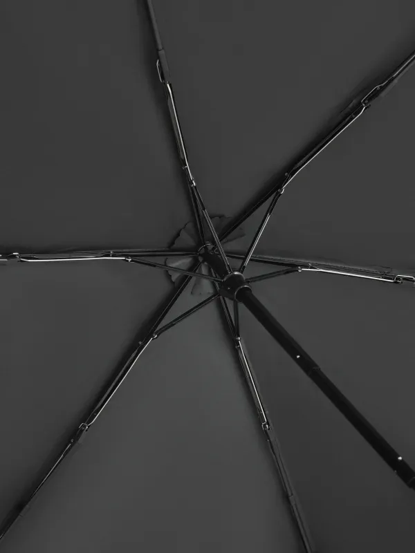 Қолшатыр, 52 см, жиналмалы, екі жақты, эпонж, сарғылт-қара, Rainy day, image-2