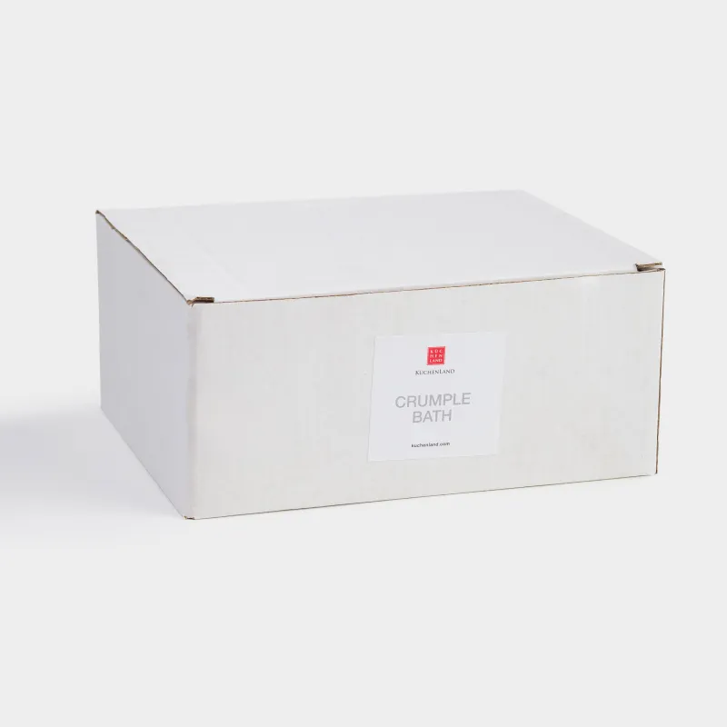 Органайзер для косметики, 18х14 см, 3 отд, фарфор P, серо-бежевый, Мятый эффект, Crumple bath, image-3