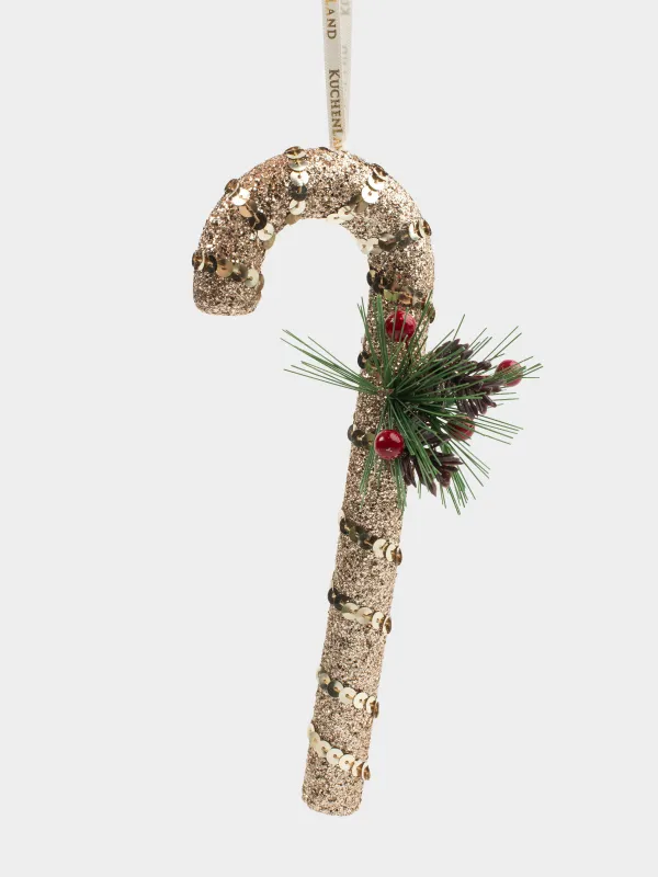 Игрушка елочная, 20 см, Трость леденец, Figure sparkle, image-0