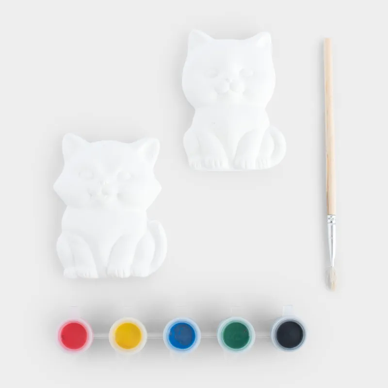 Шығармашылық жиынтығы, 2 зат, гипс, кескіндеме, Мысық пен түлкі, Creative