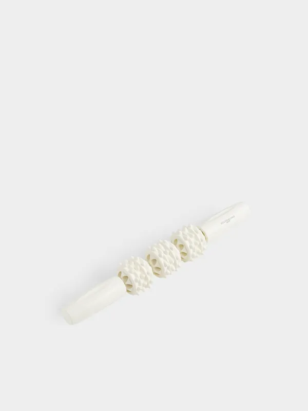 Массаждық ролик, 31 см, йога мен фитнеске арналған, пластик, сүт түстес, Sport, image-1