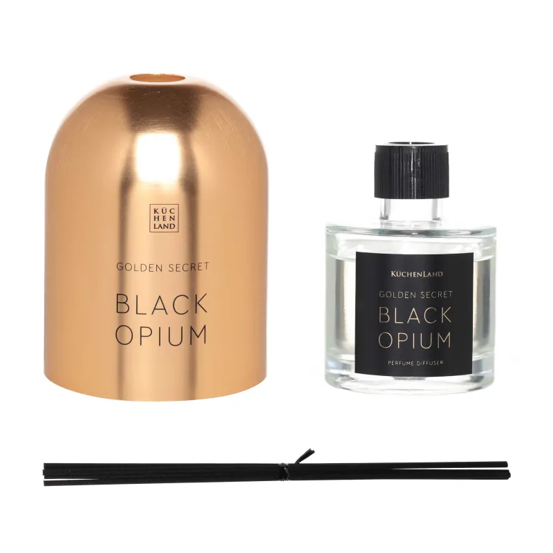 Ароматический диффузор, 100 мл, золотистый, Black Opium, Golden secret, image-1